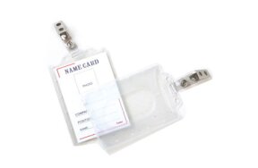 NAME BADGE HOLDERS WITH CLIP